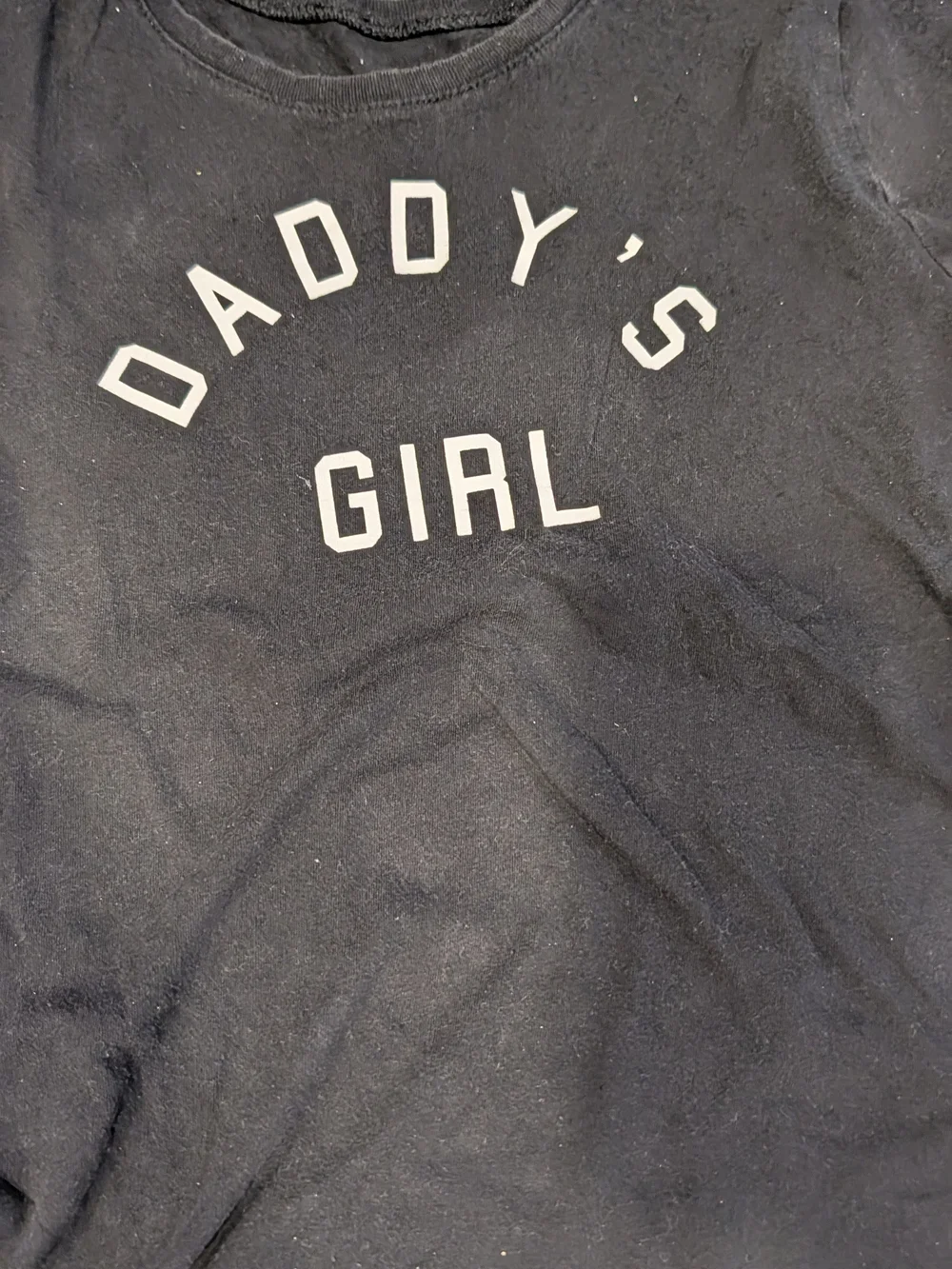 Daddy's Girl Black Graphic Tee for Kids